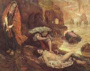 Brown, Ford Madox The Finding of Don Juan by Haidee oil
